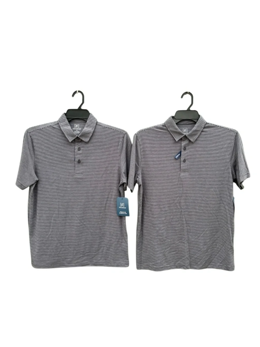 Short Sleeve Polo Shirt Lightweight 2-Pack Size S